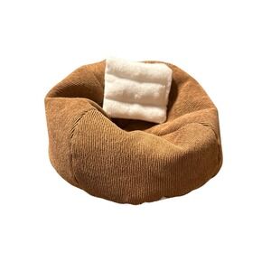 Bean Bag Chair: Brown - For 17cm Dolls‎ (fits Labubu)